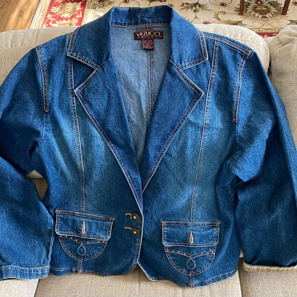 Blue Blazer with Lapels